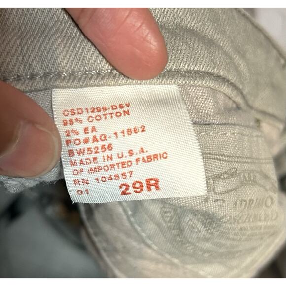 AG Adriano Goldschmied Light Gray Crop Jeans Size 29 Low Rise Slim Fit - Picture 6 of 7